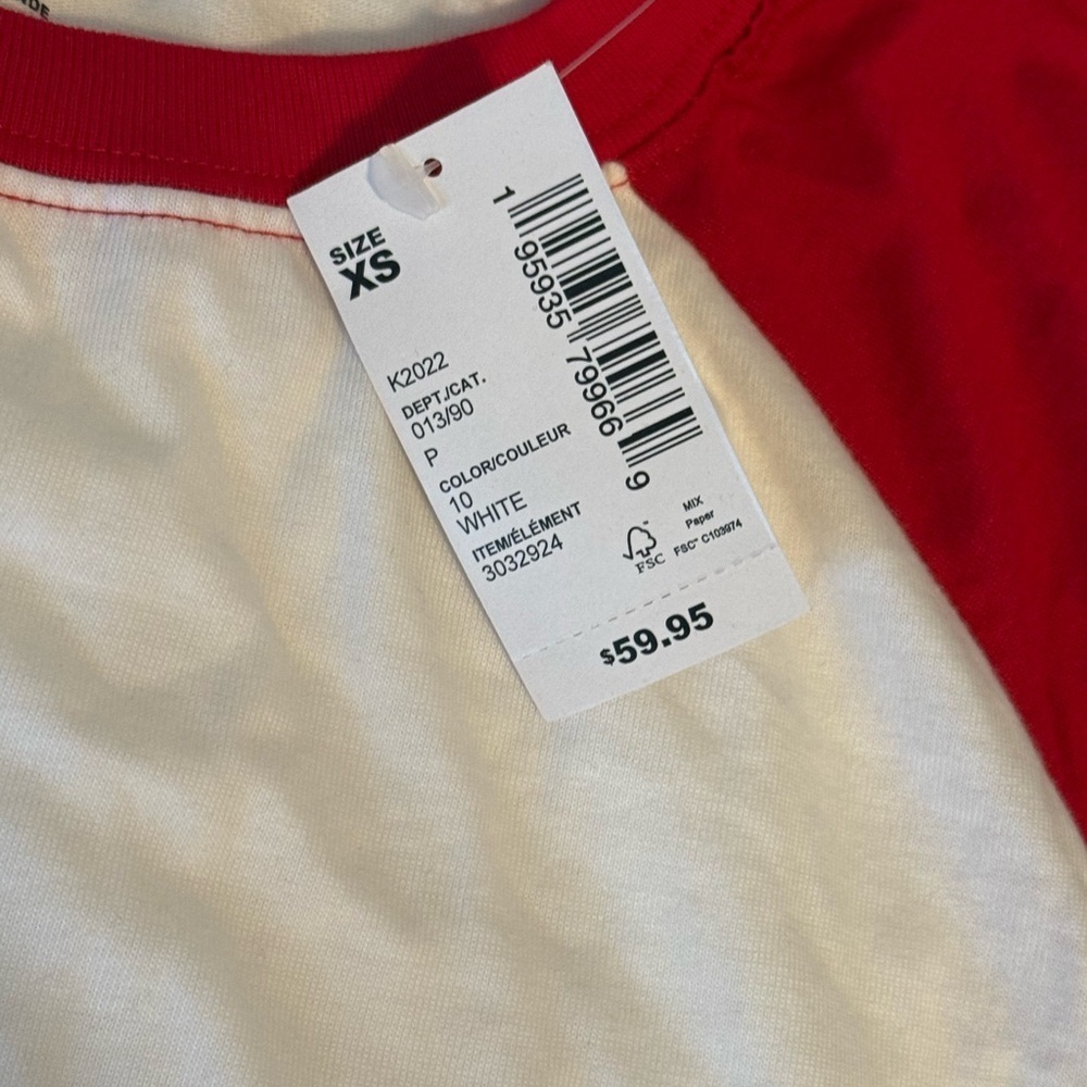 Women’s PJ Place Felix Navidad Christmas Raglan Tee 🎄 - Size XS - Picture 2 of 6